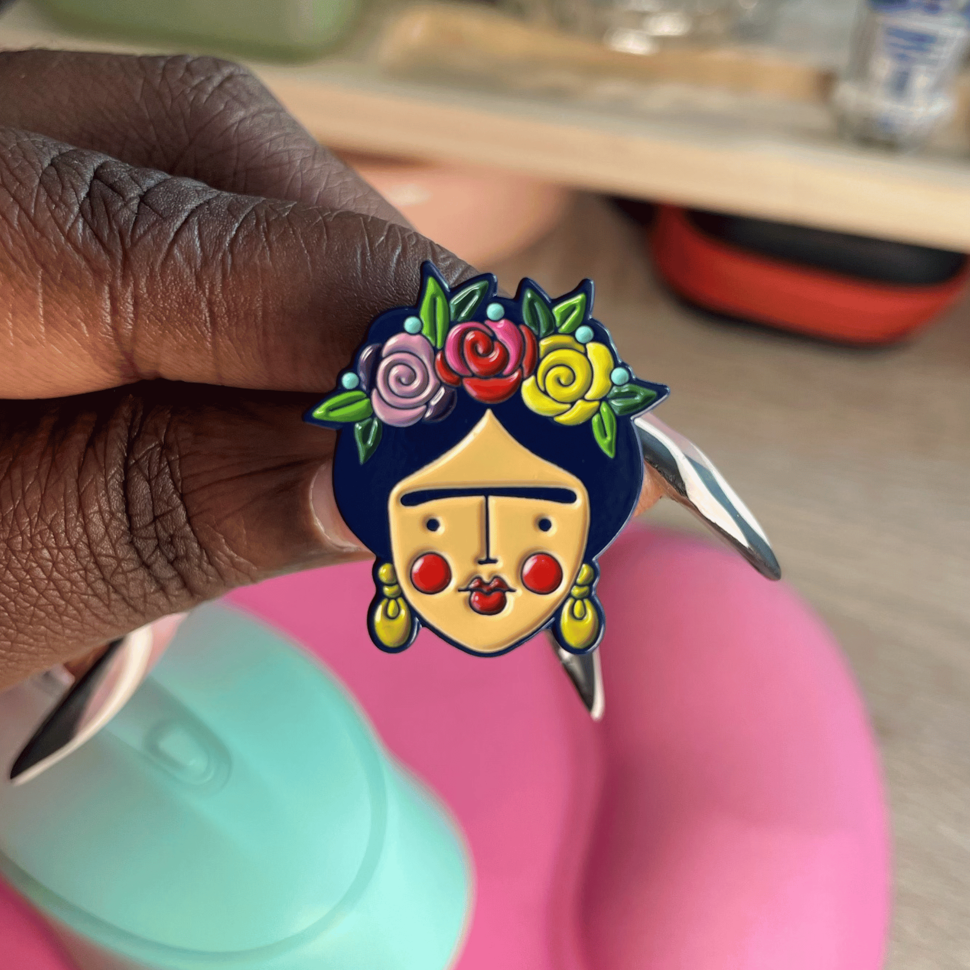 Frida Kahlo Inspired Pin
