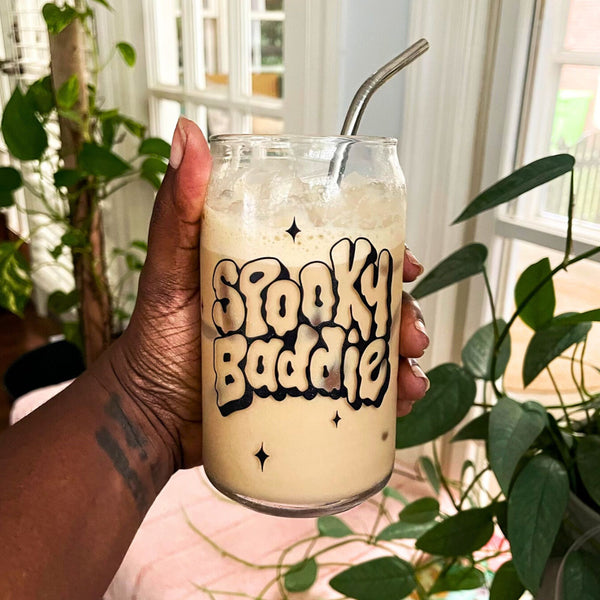 Spookie Baddie Can-shaped glass