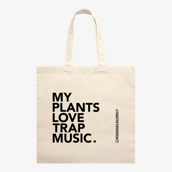 My Plants Love Trap Music Tote Bag