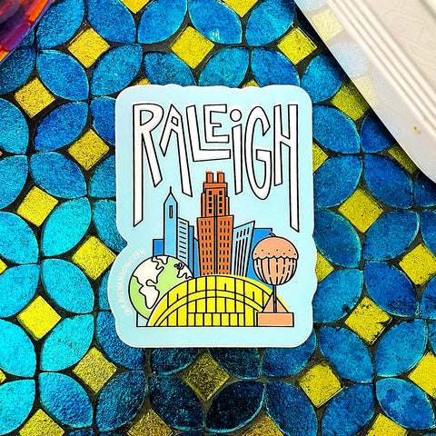 Raleigh Cityscape Sticker