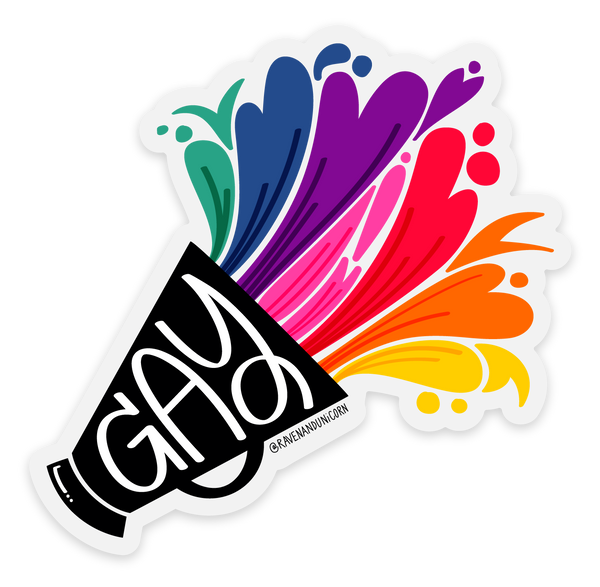 Say Gay! Megaphone Sticker