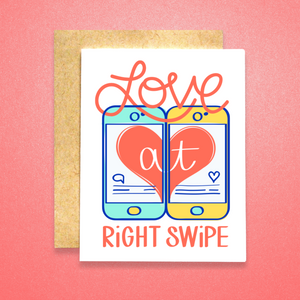 Love at Right Swipe Card