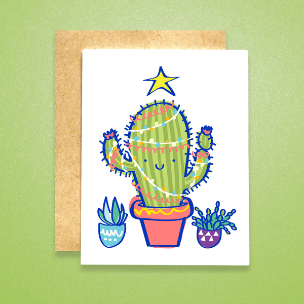Cactus Christmas Tree Card