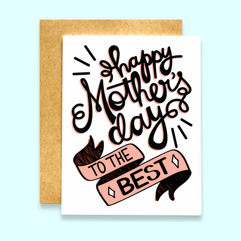 Happy Mother's Day Handlettering Card