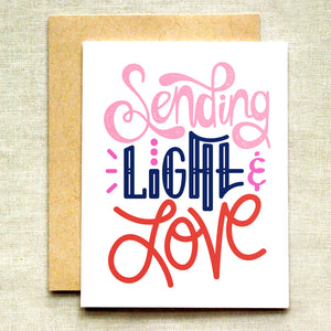 Sending Light and Love Card
