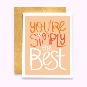 You're Simply the Best Card