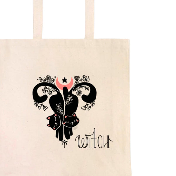 W.I.T.C.H Tote Bag | Woman In Total Control of Herself | Canvas Bag