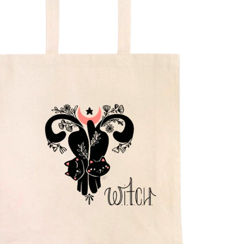 W.I.T.C.H Tote Bag | Woman In Total Control of Herself | Canvas Bag