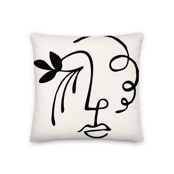 Abstract Face Art Pillow Case